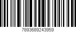 Código de barras (EAN, GTIN, SKU, ISBN): '7893689243959'