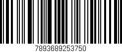 Código de barras (EAN, GTIN, SKU, ISBN): '7893689253750'