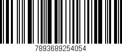 Código de barras (EAN, GTIN, SKU, ISBN): '7893689254054'