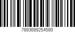 Código de barras (EAN, GTIN, SKU, ISBN): '7893689254580'