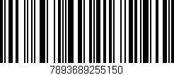 Código de barras (EAN, GTIN, SKU, ISBN): '7893689255150'