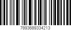 Código de barras (EAN, GTIN, SKU, ISBN): '7893689334213'