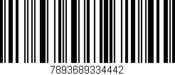 Código de barras (EAN, GTIN, SKU, ISBN): '7893689334442'