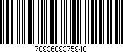 Código de barras (EAN, GTIN, SKU, ISBN): '7893689375940'