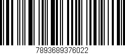 Código de barras (EAN, GTIN, SKU, ISBN): '7893689376022'