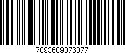 Código de barras (EAN, GTIN, SKU, ISBN): '7893689376077'