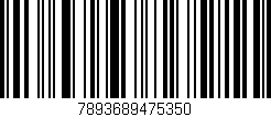 Código de barras (EAN, GTIN, SKU, ISBN): '7893689475350'