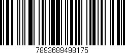 Código de barras (EAN, GTIN, SKU, ISBN): '7893689498175'