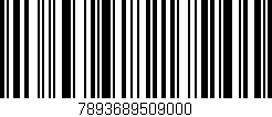 Código de barras (EAN, GTIN, SKU, ISBN): '7893689509000'