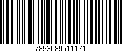 Código de barras (EAN, GTIN, SKU, ISBN): '7893689511171'