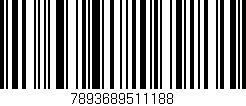 Código de barras (EAN, GTIN, SKU, ISBN): '7893689511188'