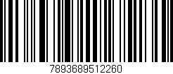 Código de barras (EAN, GTIN, SKU, ISBN): '7893689512260'