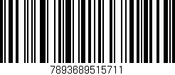 Código de barras (EAN, GTIN, SKU, ISBN): '7893689515711'