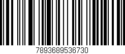 Código de barras (EAN, GTIN, SKU, ISBN): '7893689536730'