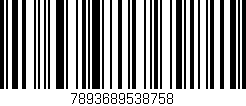 Código de barras (EAN, GTIN, SKU, ISBN): '7893689538758'