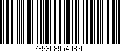 Código de barras (EAN, GTIN, SKU, ISBN): '7893689540836'