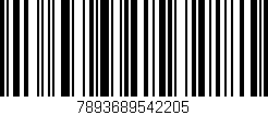 Código de barras (EAN, GTIN, SKU, ISBN): '7893689542205'