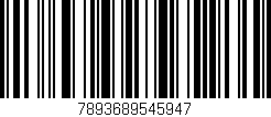 Código de barras (EAN, GTIN, SKU, ISBN): '7893689545947'