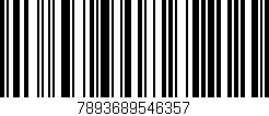 Código de barras (EAN, GTIN, SKU, ISBN): '7893689546357'