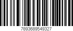 Código de barras (EAN, GTIN, SKU, ISBN): '7893689549327'
