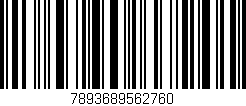 Código de barras (EAN, GTIN, SKU, ISBN): '7893689562760'