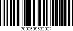 Código de barras (EAN, GTIN, SKU, ISBN): '7893689562937'