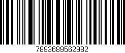 Código de barras (EAN, GTIN, SKU, ISBN): '7893689562982'