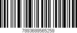 Código de barras (EAN, GTIN, SKU, ISBN): '7893689565259'