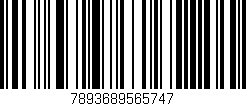 Código de barras (EAN, GTIN, SKU, ISBN): '7893689565747'