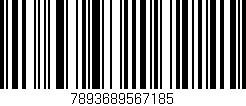 Código de barras (EAN, GTIN, SKU, ISBN): '7893689567185'