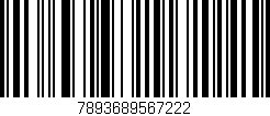 Código de barras (EAN, GTIN, SKU, ISBN): '7893689567222'