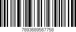 Código de barras (EAN, GTIN, SKU, ISBN): '7893689567758'