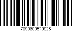 Código de barras (EAN, GTIN, SKU, ISBN): '7893689570925'