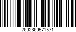 Código de barras (EAN, GTIN, SKU, ISBN): '7893689571571'