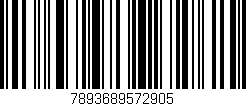 Código de barras (EAN, GTIN, SKU, ISBN): '7893689572905'