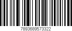 Código de barras (EAN, GTIN, SKU, ISBN): '7893689573322'