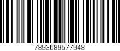 Código de barras (EAN, GTIN, SKU, ISBN): '7893689577948'