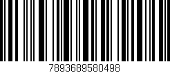 Código de barras (EAN, GTIN, SKU, ISBN): '7893689580498'