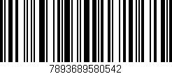 Código de barras (EAN, GTIN, SKU, ISBN): '7893689580542'