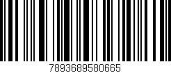 Código de barras (EAN, GTIN, SKU, ISBN): '7893689580665'