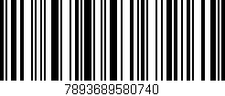 Código de barras (EAN, GTIN, SKU, ISBN): '7893689580740'