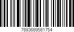 Código de barras (EAN, GTIN, SKU, ISBN): '7893689581754'