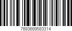 Código de barras (EAN, GTIN, SKU, ISBN): '7893689583314'