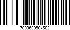 Código de barras (EAN, GTIN, SKU, ISBN): '7893689584502'