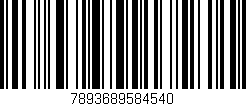 Código de barras (EAN, GTIN, SKU, ISBN): '7893689584540'