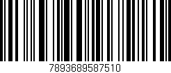 Código de barras (EAN, GTIN, SKU, ISBN): '7893689587510'