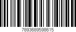 Código de barras (EAN, GTIN, SKU, ISBN): '7893689598615'