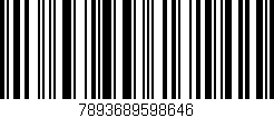 Código de barras (EAN, GTIN, SKU, ISBN): '7893689598646'