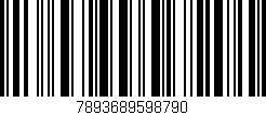 Código de barras (EAN, GTIN, SKU, ISBN): '7893689598790'