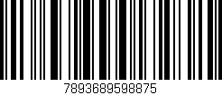 Código de barras (EAN, GTIN, SKU, ISBN): '7893689598875'